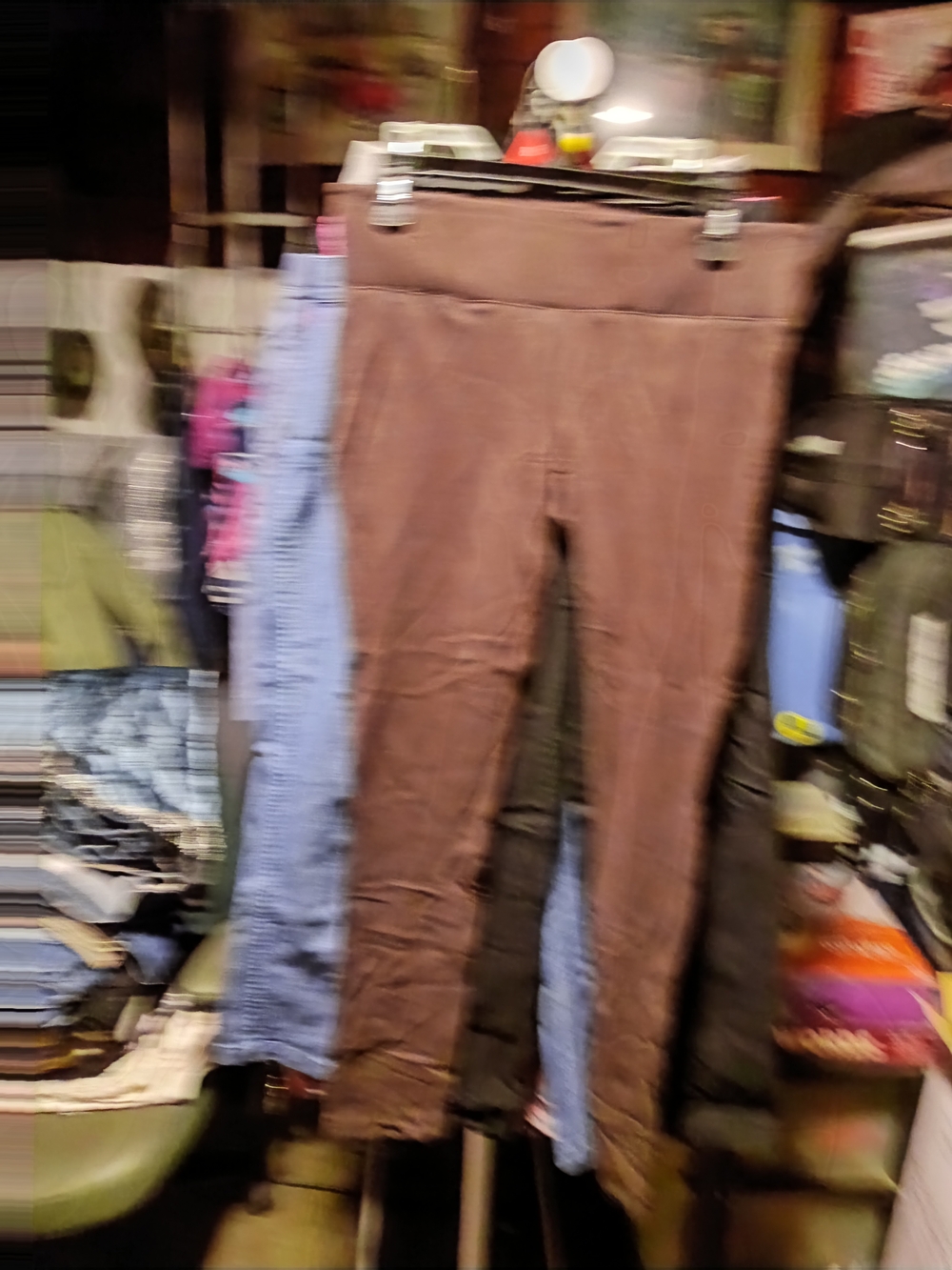 one 5 one Skinny Brown Pull-On Jeans